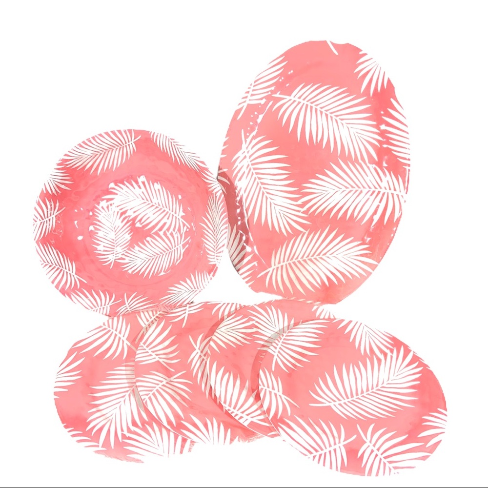 The Spring Shop Tropical Pink Platter & Bowl Set